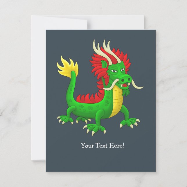 The Chinese Dragon Note Card (Front)