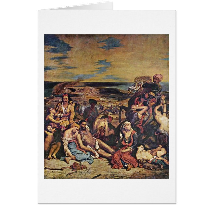 The Chios Massacre By Eugene Delacroix Cards