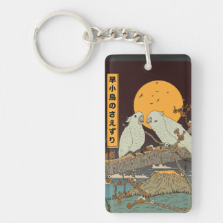 The chirping of small birds keychain