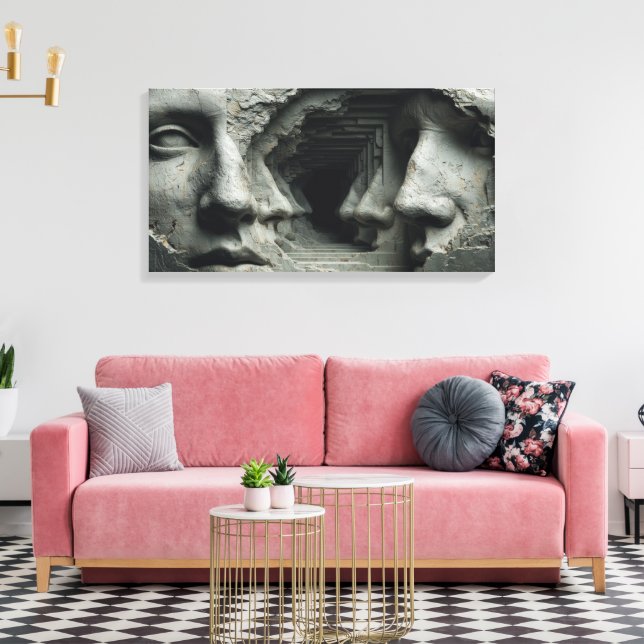 The Chiseled infinity Canvas Print (Insitu(LivingRoom))
