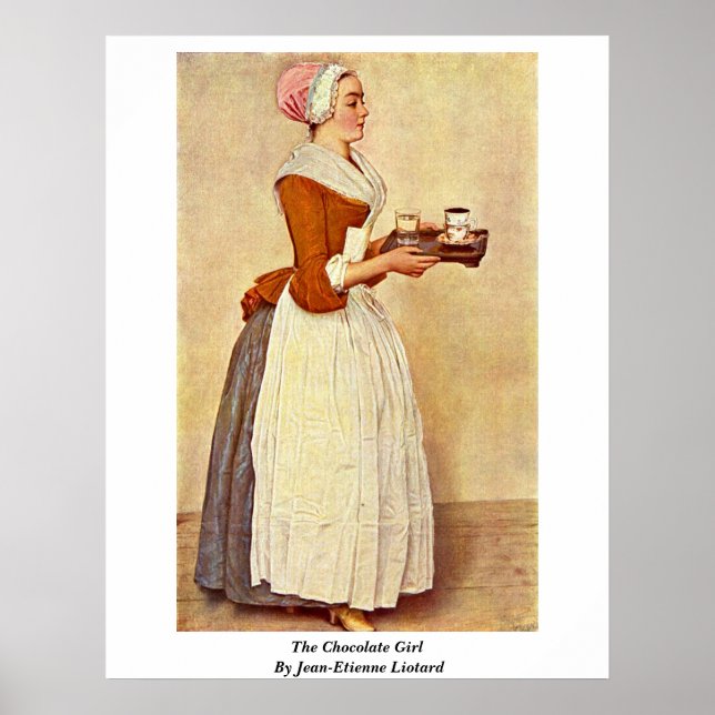 The Chocolate Girl By Jean-Etienne Liotard Poster (Front)