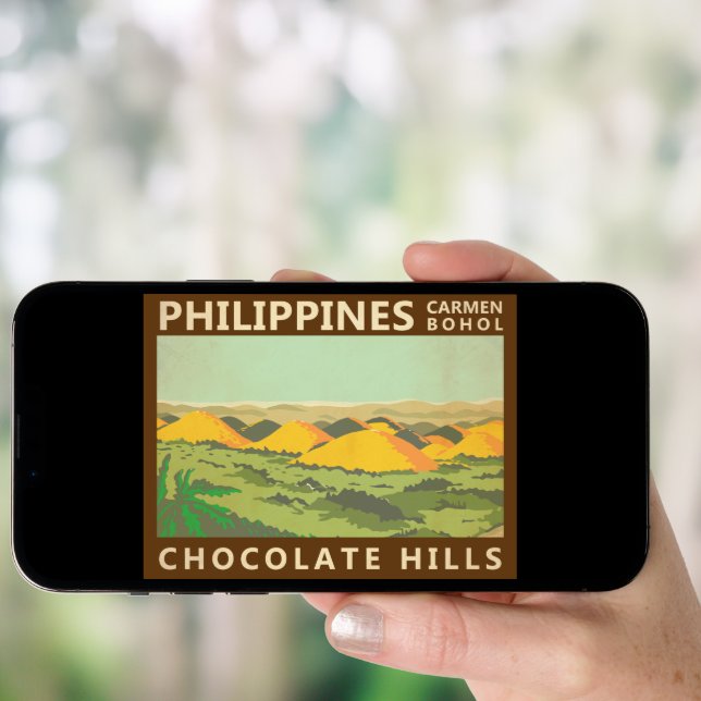 The Chocolate Hills Philippines Vintage  Poster (Front Digital)