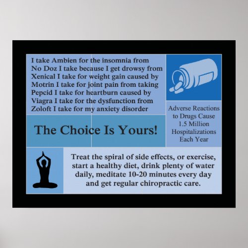 The Choice Is Yours Chiropractic Poster