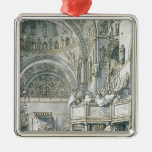 The Choir Singing in St. Mark's Basilica, Metal Ornament