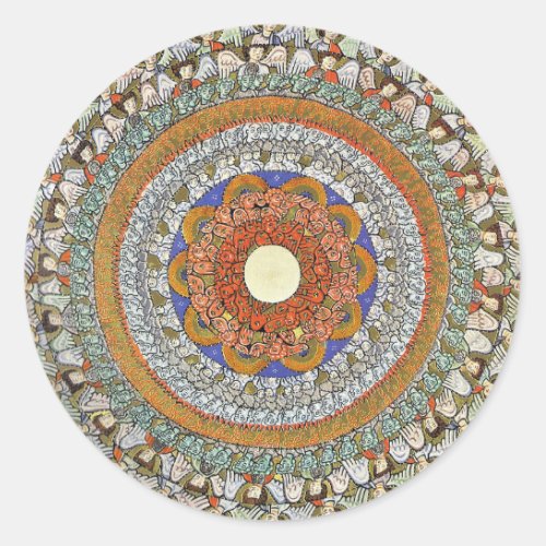The Choirs of Angels Hildegard von Bingen Classic Round Sticker