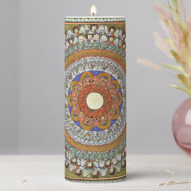 The Choirs of Angels (Hildegard von Bingen) Pillar Candle (In Situ)