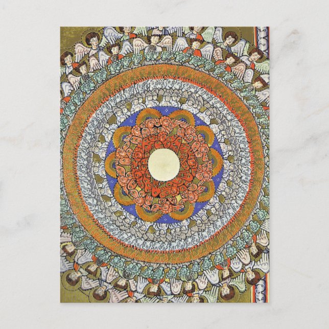 The Choirs of Angels - Hildegard von Bingen Postcard (Front)