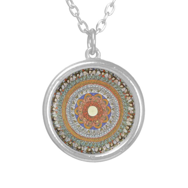 The Choirs of Angels (Hildegard von Bingen) Silver Plated Necklace (Front)