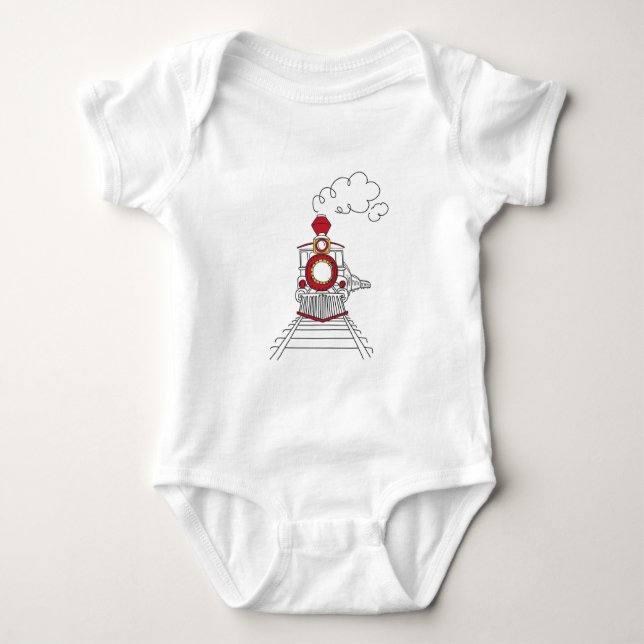 The Choo-Choo Train of Life Baby Tee (Front)