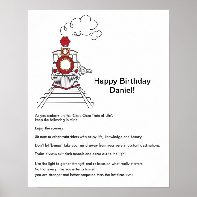 The Choo-Choo Train of Life Poster (Front)