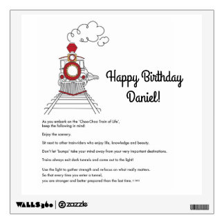 The Choo-Choo Train of Life Wall Decal