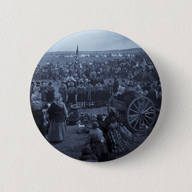 The Choosing Dance of the Blackfeet Button (Front)