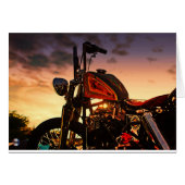 The chopper sunset card (Front Horizontal)