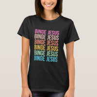 The Chosen Merch Binge Jesus Retro Rainbow Letter