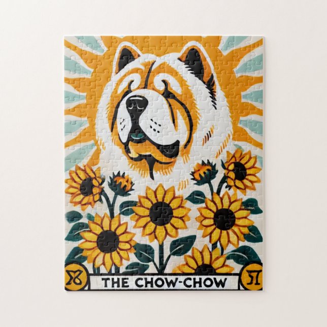 The Chow Chow Tarot Card                           Jigsaw Puzzle (Vertical)
