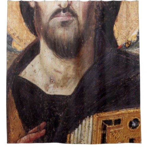 The Christ Pantocrator Of St Catherineâs Monastery Shower Curtain