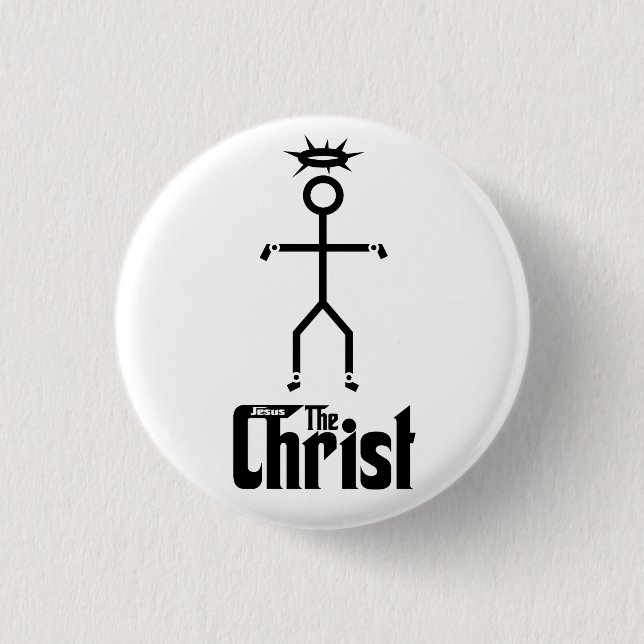 The christ pinback button (Front)