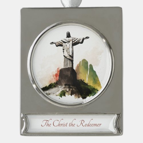 The Christ the Redeemer Watercolor Ornament