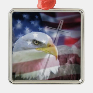 The Christian Patriot. Metal Ornament