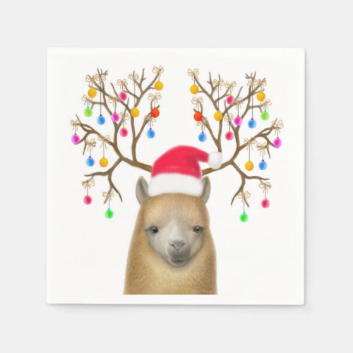 The Christmas Alpaca Paper Napkins