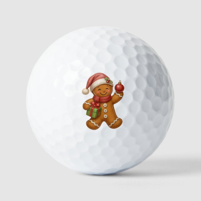The Christmas Ball! Gingerbread Golf Balls (Front)