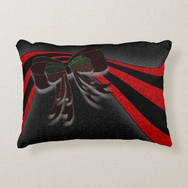 The Christmas Bow - Accent Pillow (Front)