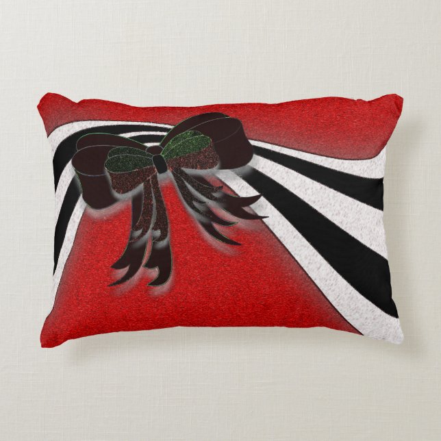 The Christmas Bow - Decorative Pillow (Front)