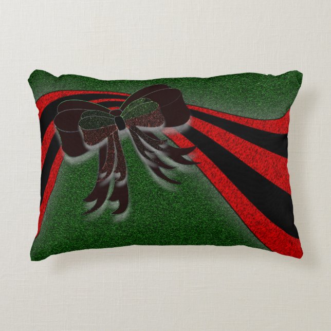 The Christmas Bow - Decorative Pillow (Front)