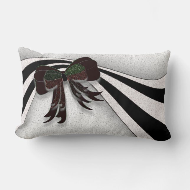 The Christmas Bow - Lumbar Pillow (Front)