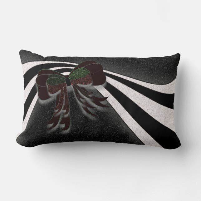 The Christmas Bow - Lumbar Pillow (Front)