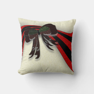 The Christmas Bow - Throw Pillow