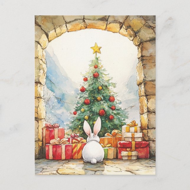 The Christmas Bunny Postcard (Front)