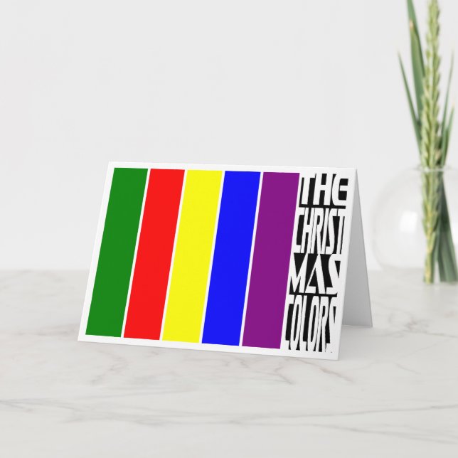 THE CHRISTMAS COLORS... HOLIDAY CARD (Front)