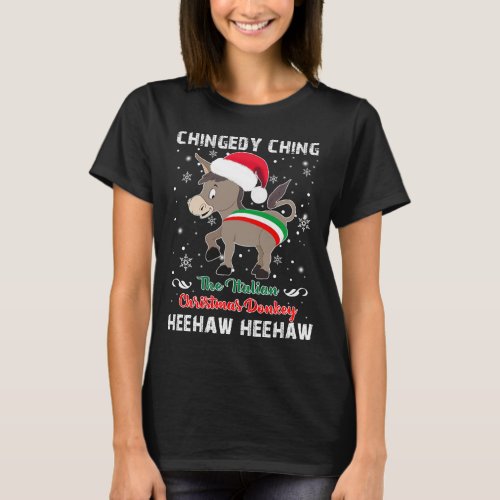 The Christmas Donkey _ Italian Christmas Donkey T_Shirt