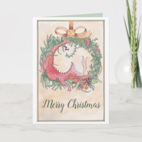 The Christmas Dragon Card