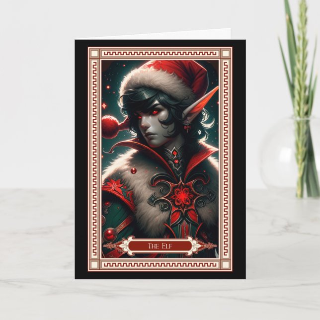 The Christmas Elf Tarot Card (Front)