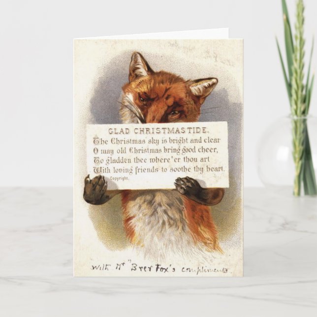 The Christmas Fox Holiday Card (Front)