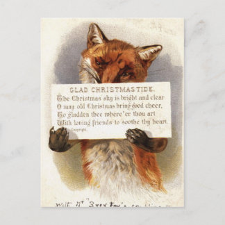 The Christmas Fox Holiday Postcard