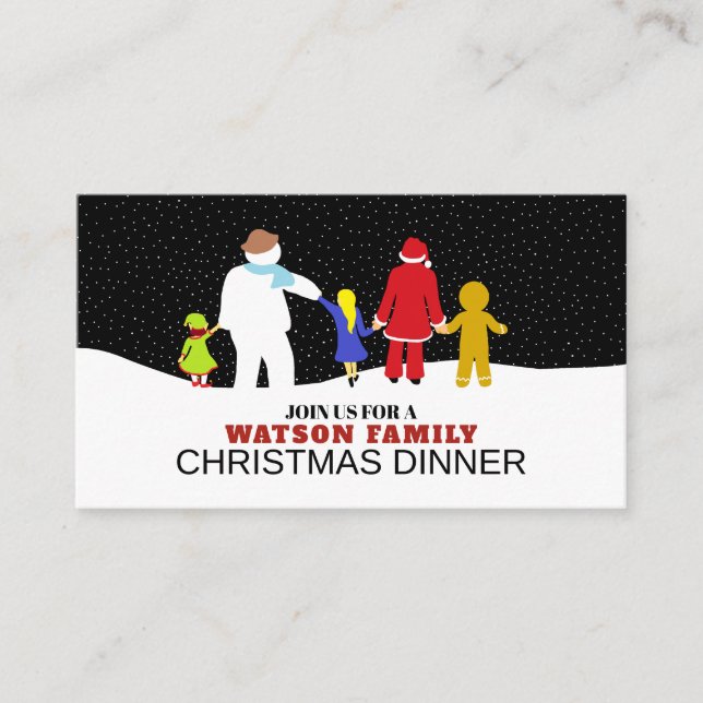 The Christmas gang, Christmas Party Ticket Invite (Front)