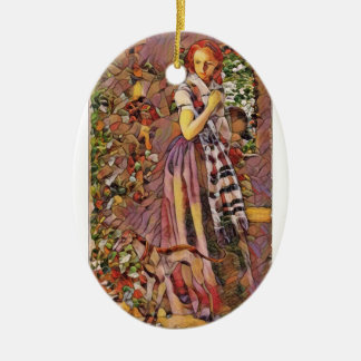 The Christmas Greyhound Ceramic Ornament