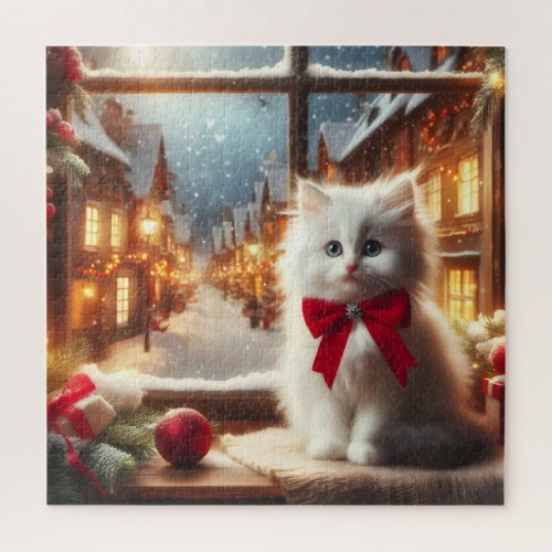 The Christmas kitten Jigsaw Puzzle