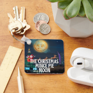 The Christmas Mince Pie Moon Keychain