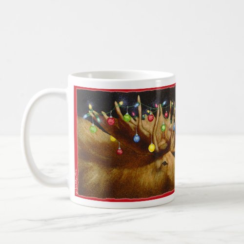 the Christmas moose mug