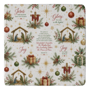 The Christmas Nativity Remembering the Birth of Trivet