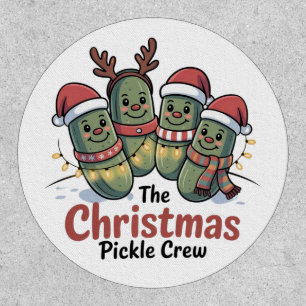 The Christmas Pickle Crew Pickle Lovers Santa Xmas Patch