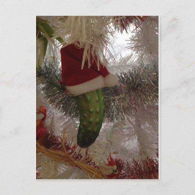 The Christmas Pickle Holiday Postcard (Front)