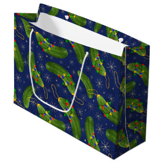 The Christmas pickle Large Gift Bag