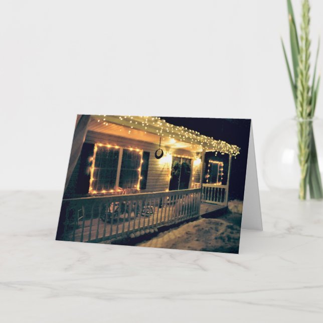 'The Christmas Porch' Holiday Card - Christmas (Front)