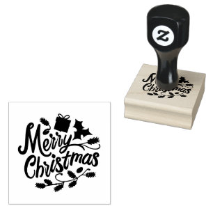 the Christmas  Rubber Stamp