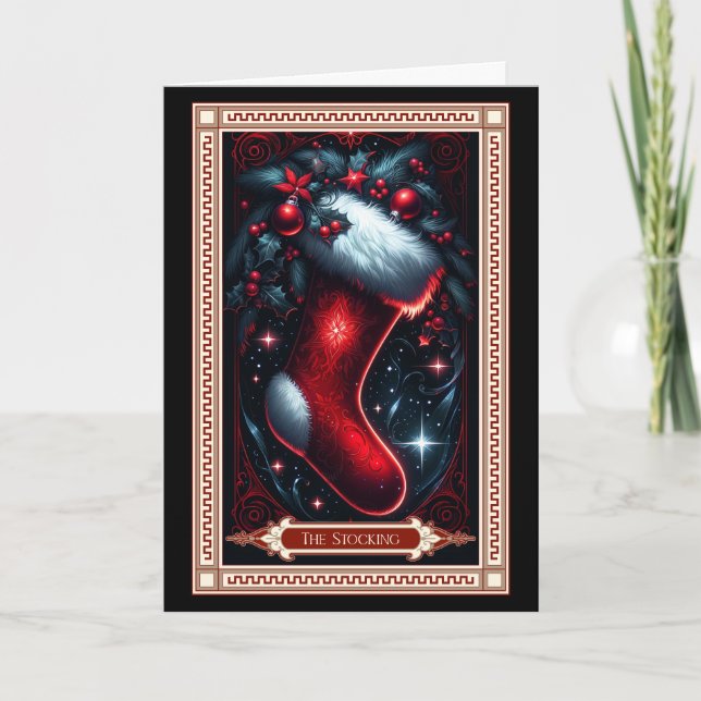 The Christmas Stocking Tarot Card (Front)